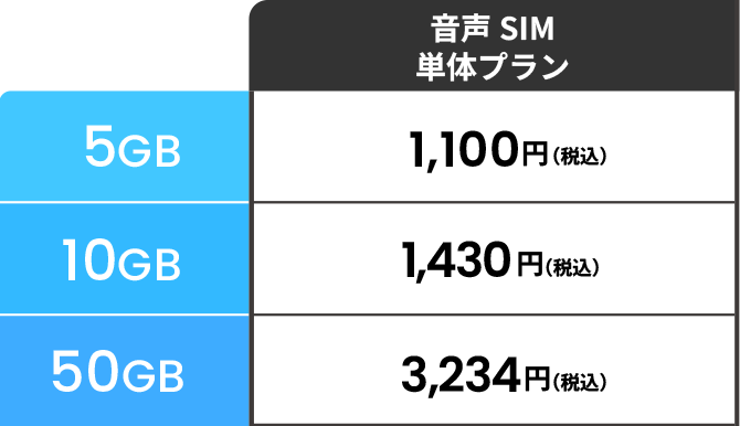 単体プラン・24時間かけ放題プラン